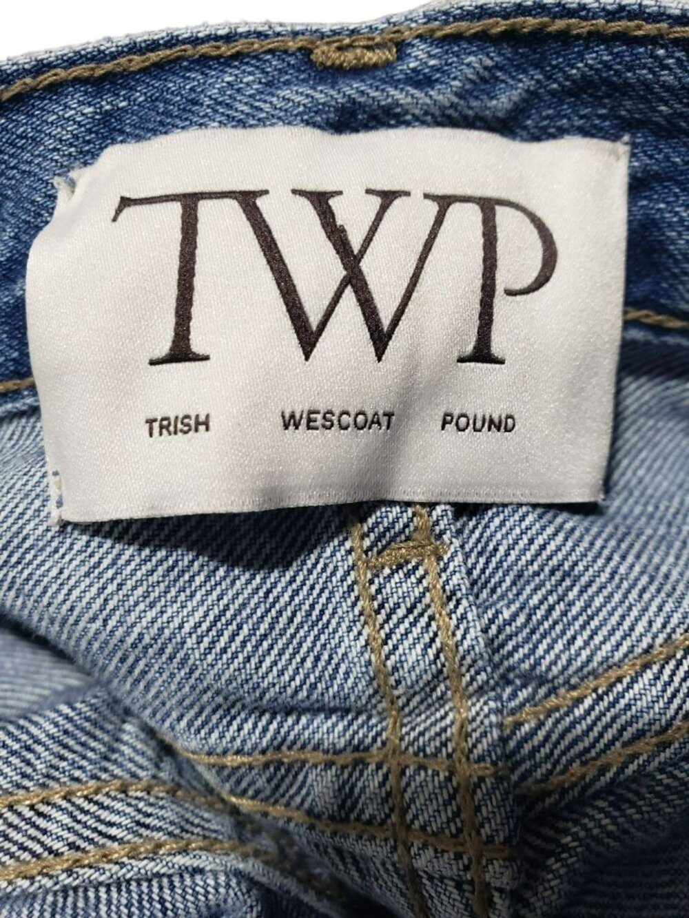 TWP $495 Tiny Dancer Jeans Vintage Wash Blue Jeans 23 Wide Leg Made in USA - Picture 12 of 16